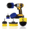 3Pcs/Set Electric Drill Brush Kit Plastic Round Cleaning Brush For Carpet Glass Car Tires Nylon Brushes